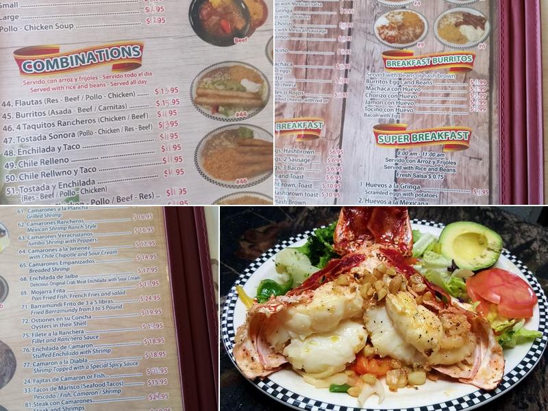 Casa Jimenez Restaurant Menu