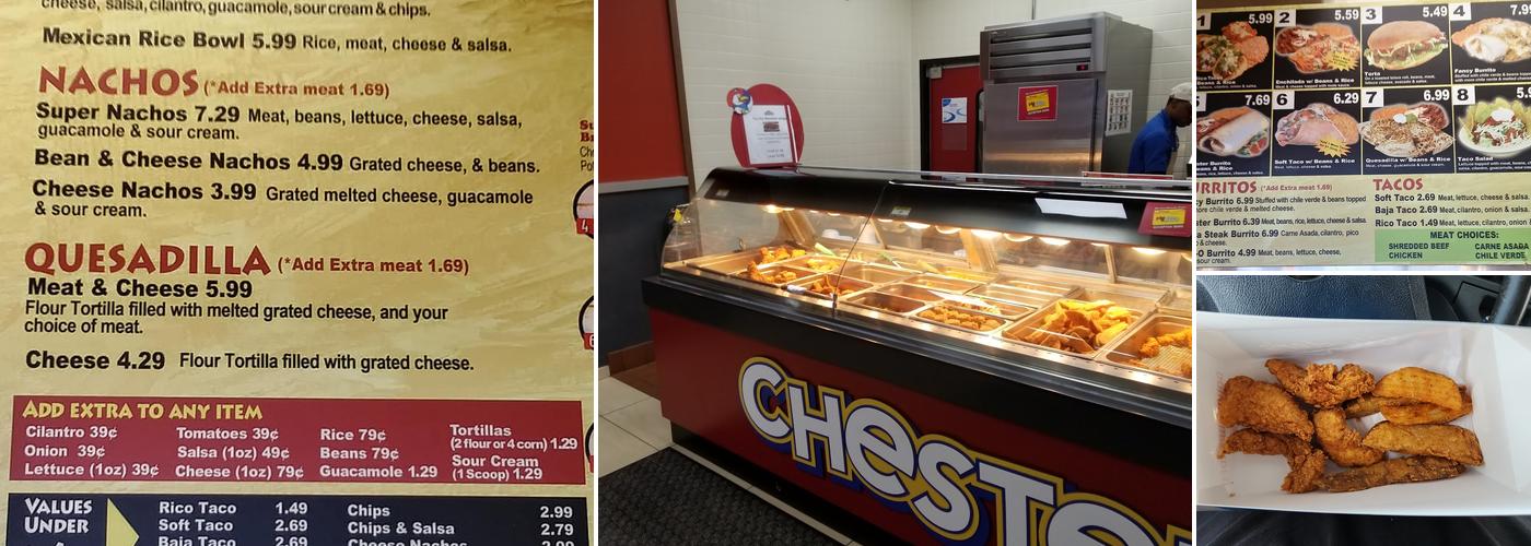 Chester's Chicken Menu