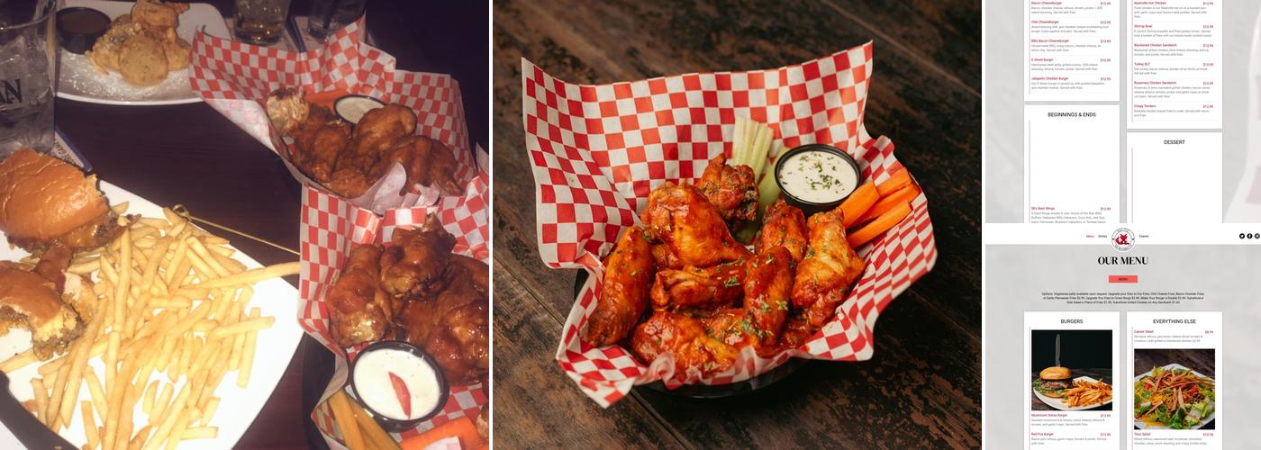 The Red Fox Bar & Grill Menu