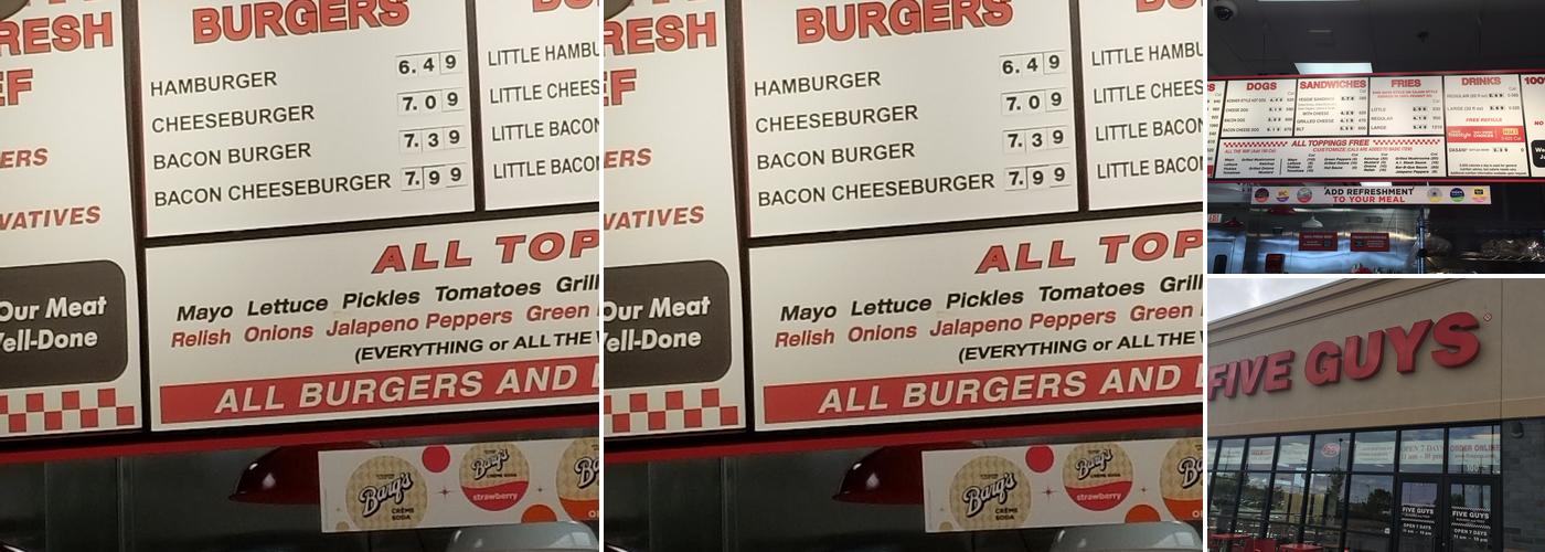 Five Guys Menu