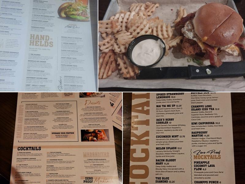 Champps Menu