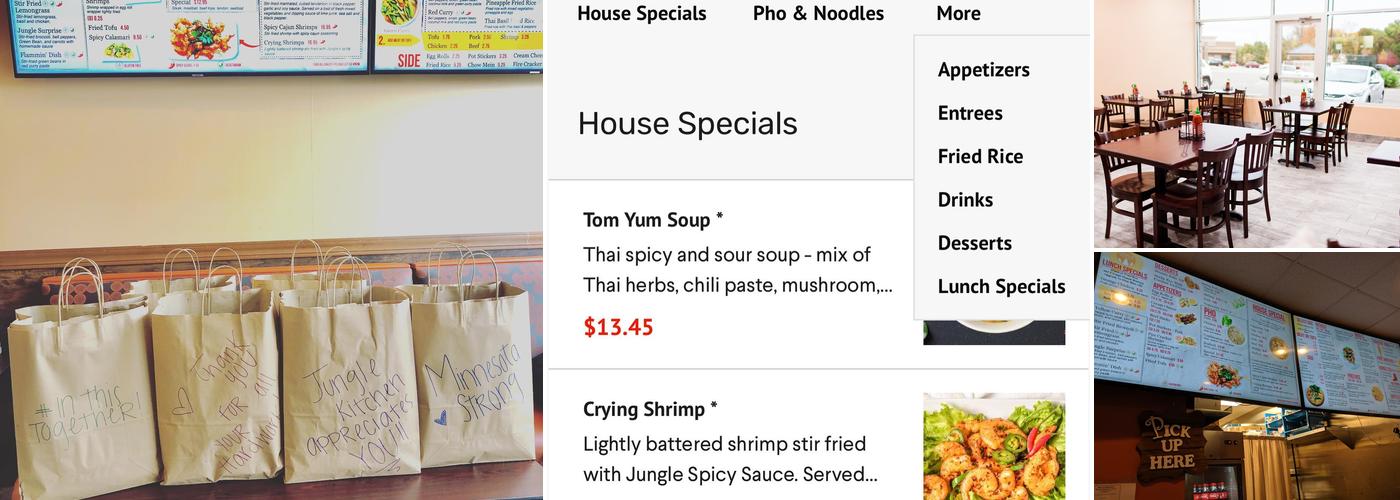 Jungle Kitchen Menu
