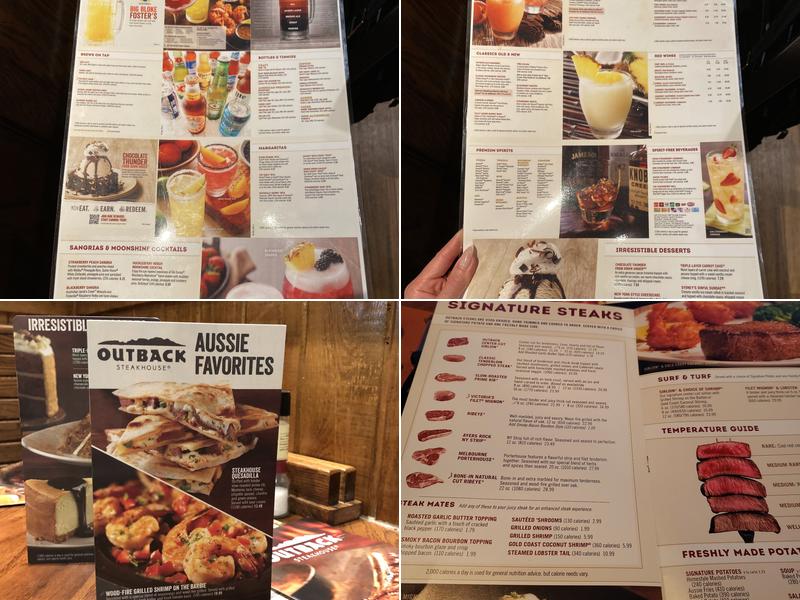 Outback Steakhouse Menu
