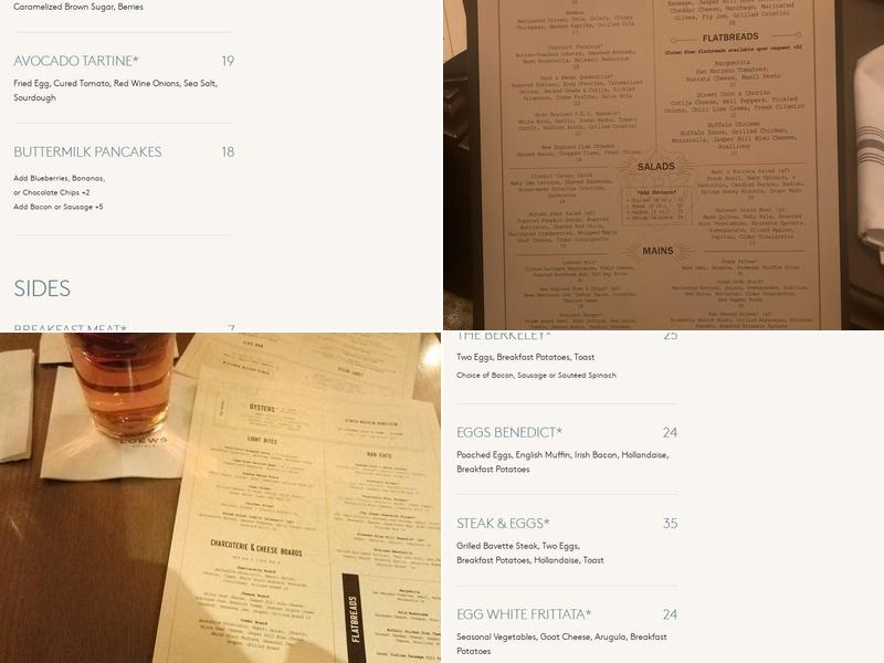 Precinct Kitchen + Bar Menu