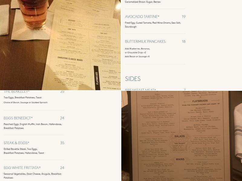 Precinct Kitchen + Bar Menu