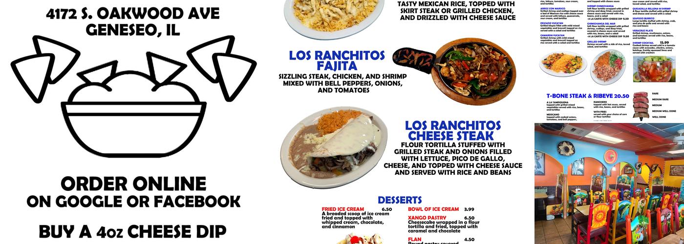 Los Ranchitos Mexican Restaurant Menu