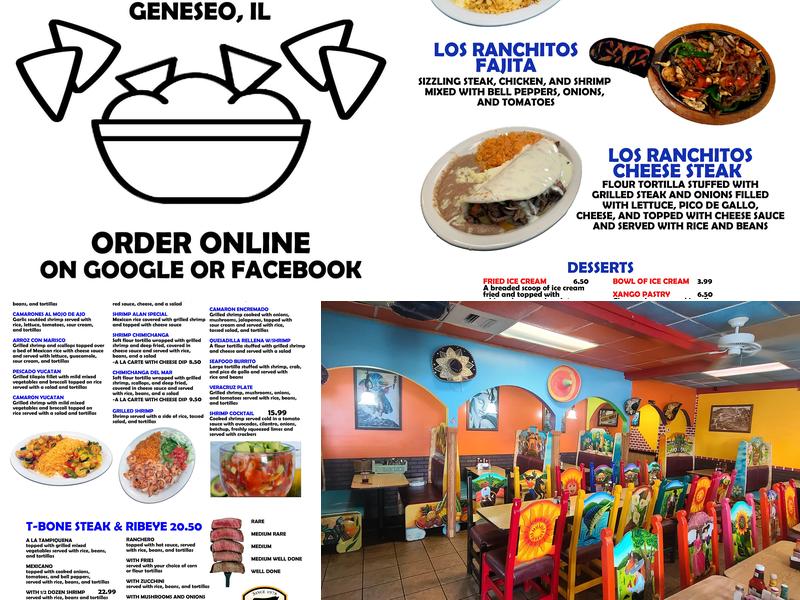 Los Ranchitos Mexican Restaurant Menu