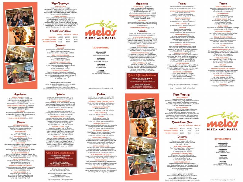 Melo's Menu