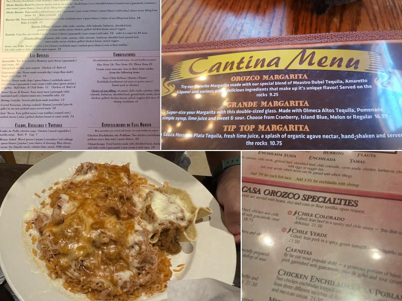 Casa Orozco - Livermore Menu