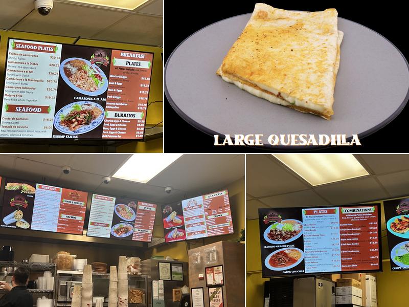 Rancho Grande Taqueria Pleasanton Menu