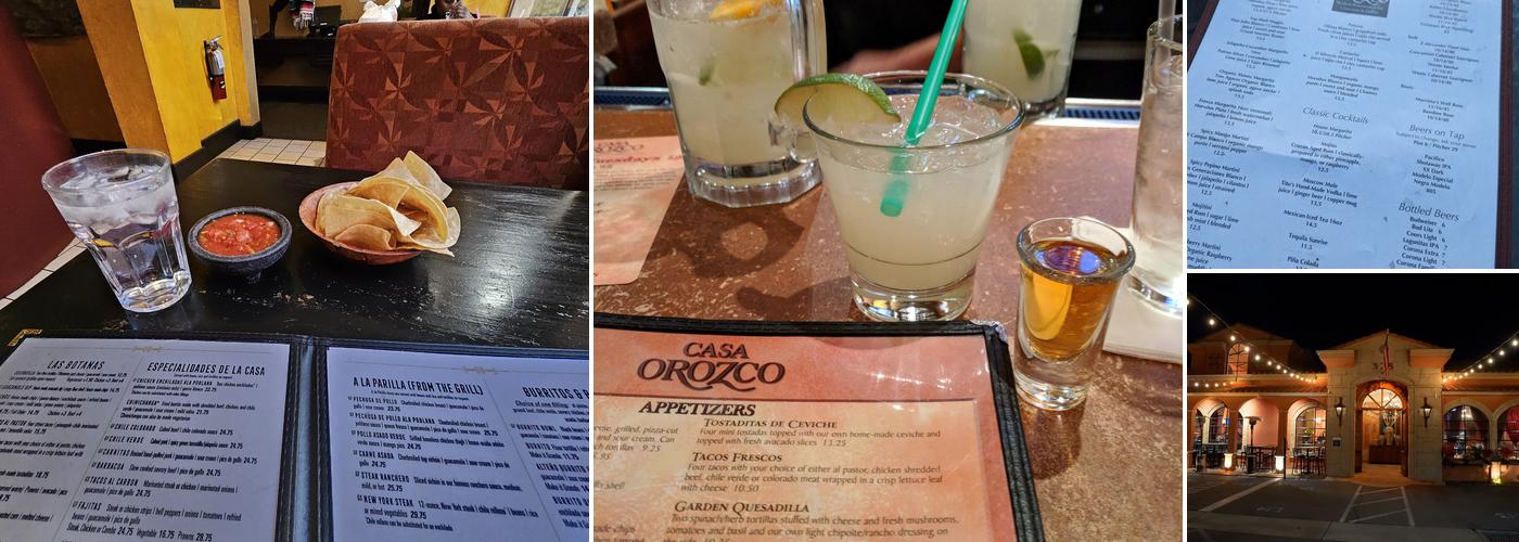 Casa Orozco Dublin Menu