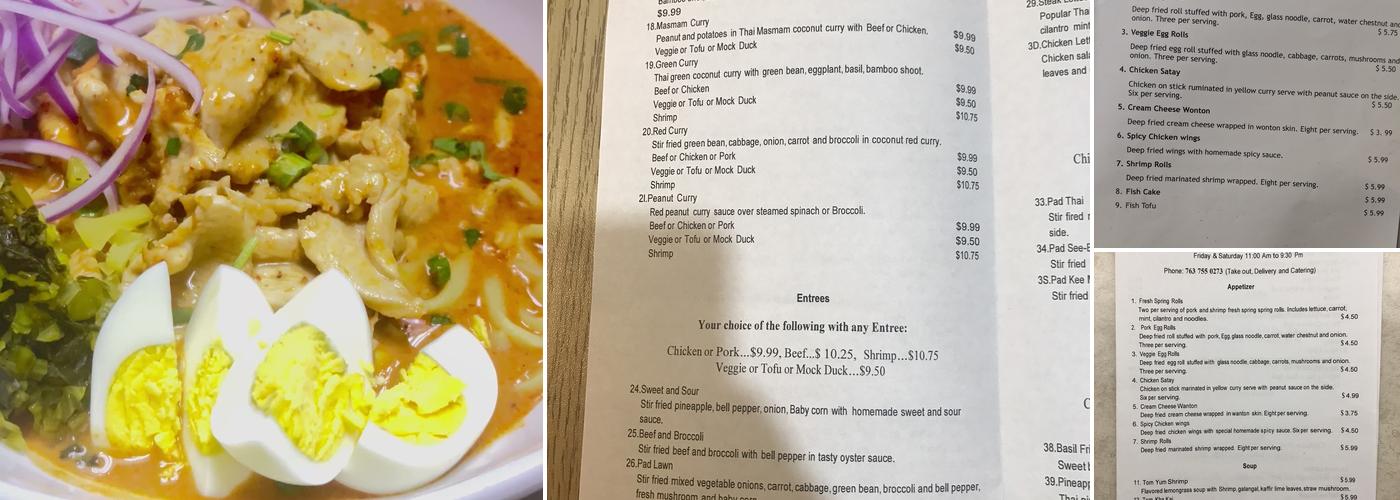 Thai Cuisine Xpress Menu