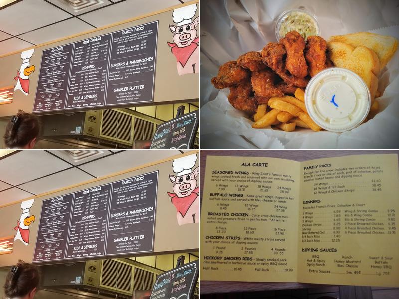 Wing Joint Menu
