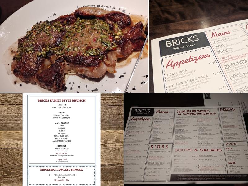 Bricks Kitchen & Pub Menu