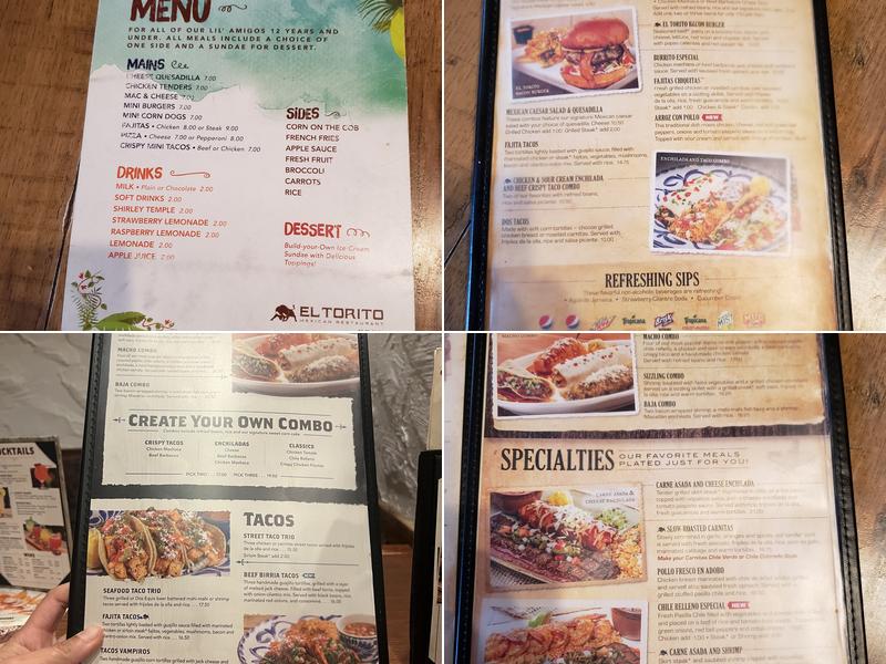 El Torito Menu