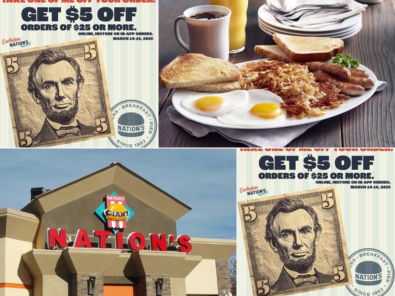 Nation's Giant Hamburgers & Great Pies 3333 W Hammer Ln, Stockton