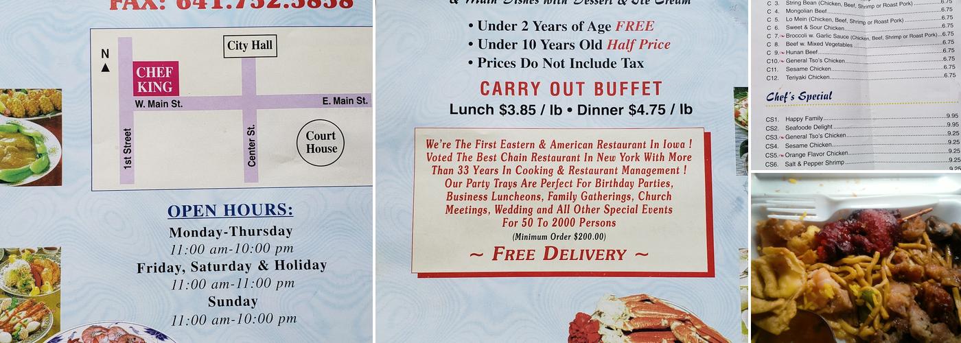 CHEF KING Menu