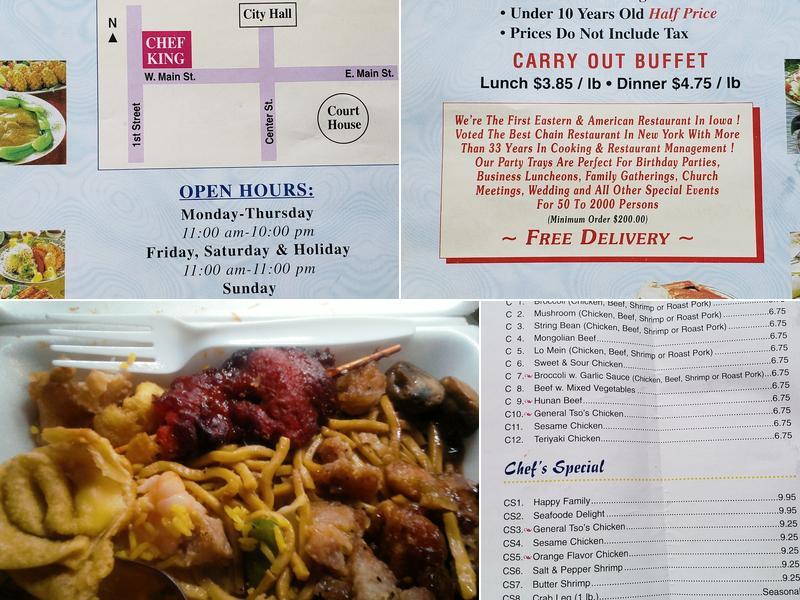 CHEF KING Menu