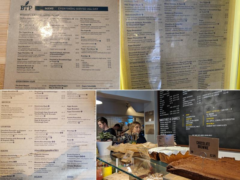 Boston Tea Party Menu