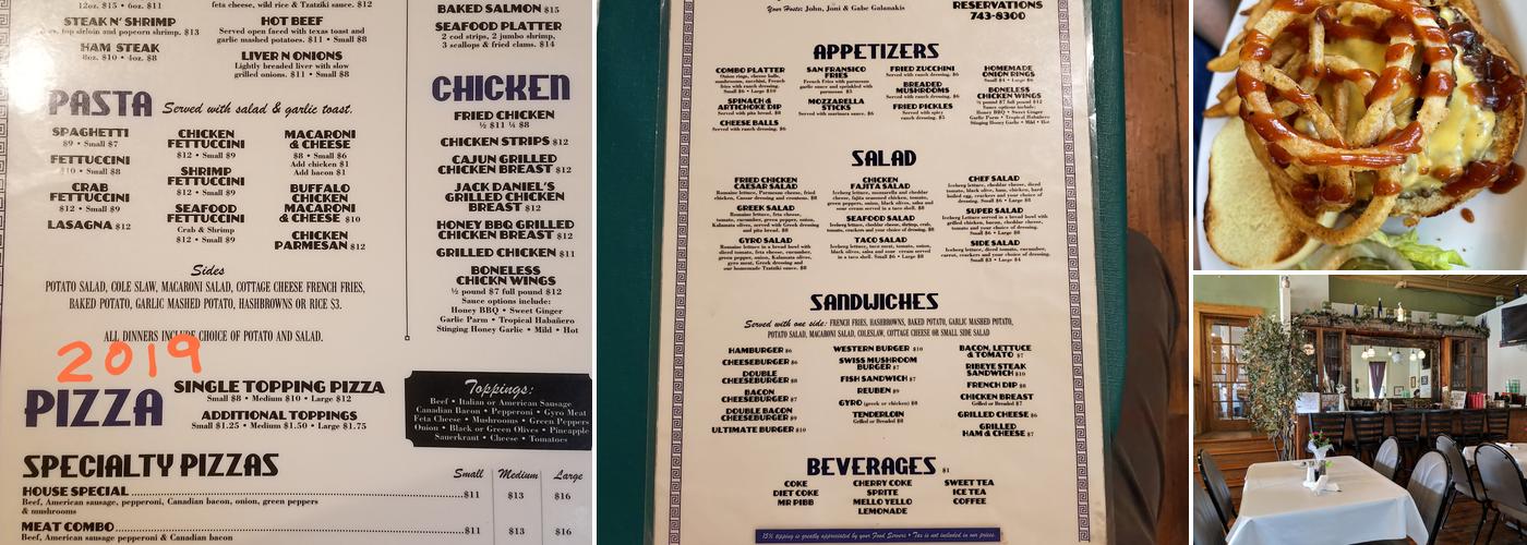 Olive Branch Menu