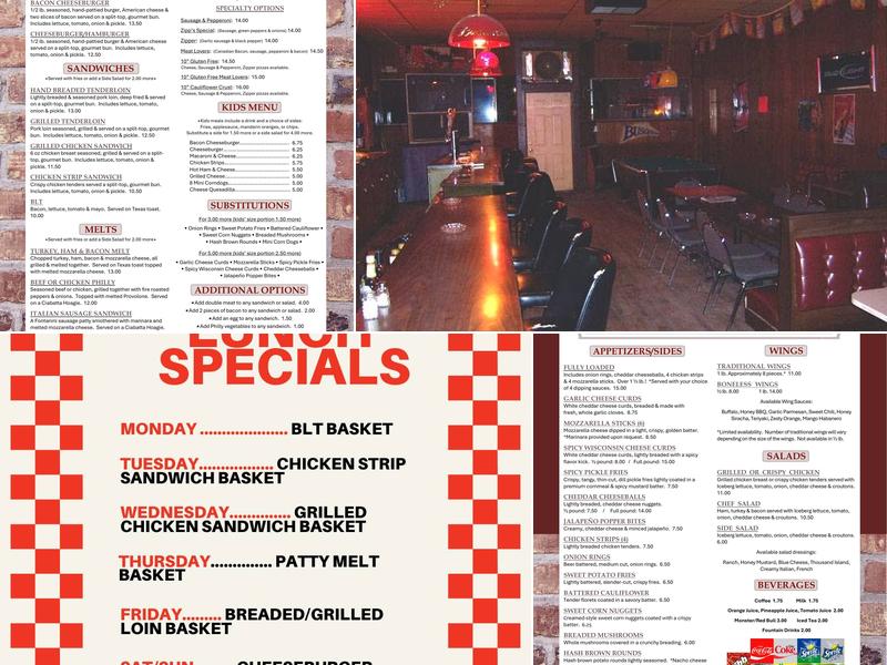 Ruby's Pub & Grill Menu