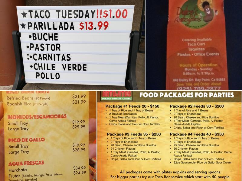 Dulce's Antojitos #1 Menu