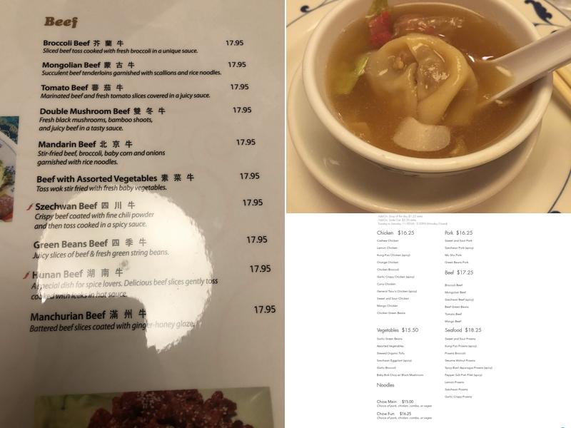 Chef Chao Restaurant Menu