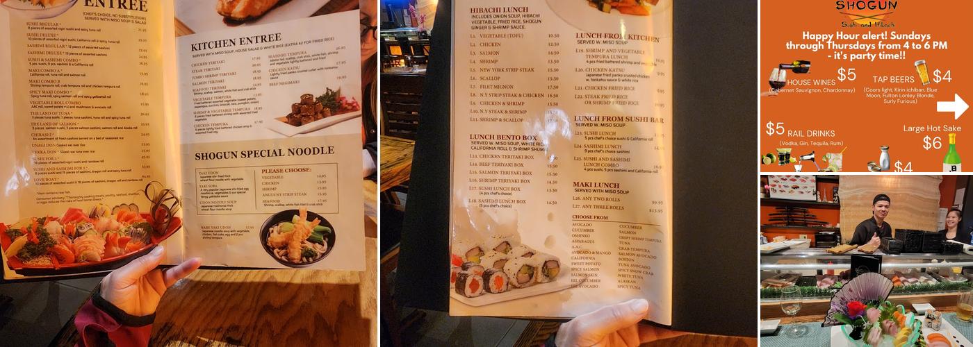 Shogun Menu