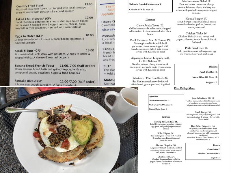 The Middle Fork Menu