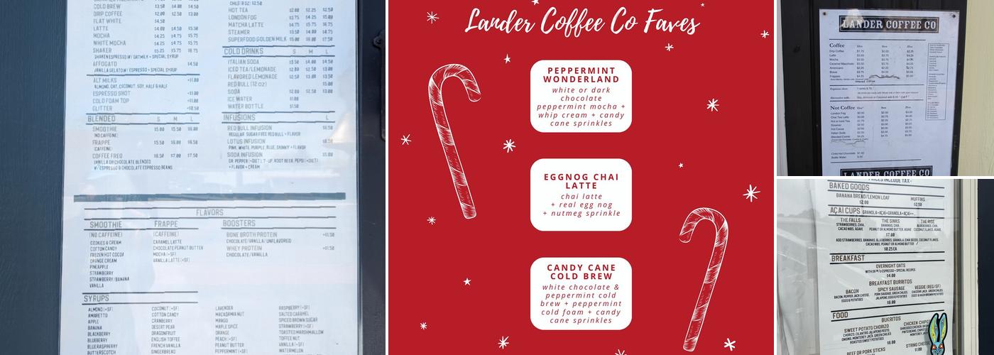 Lander Coffee Co Menu