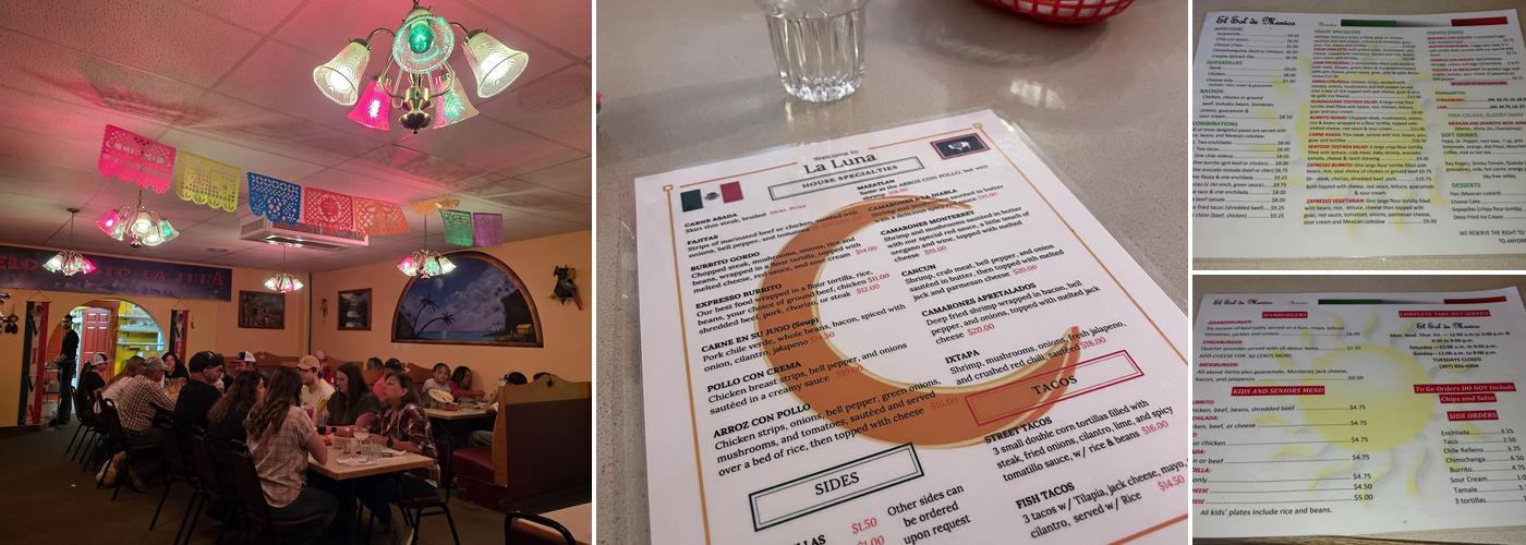La Luna Menu