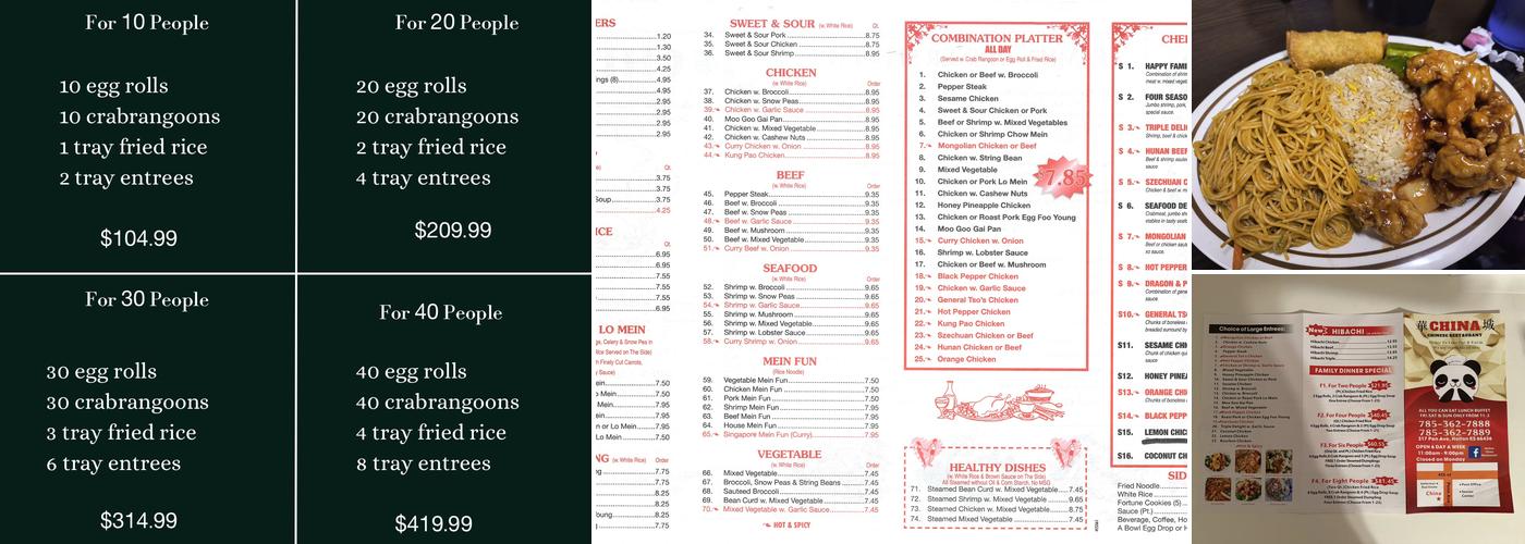 China Menu