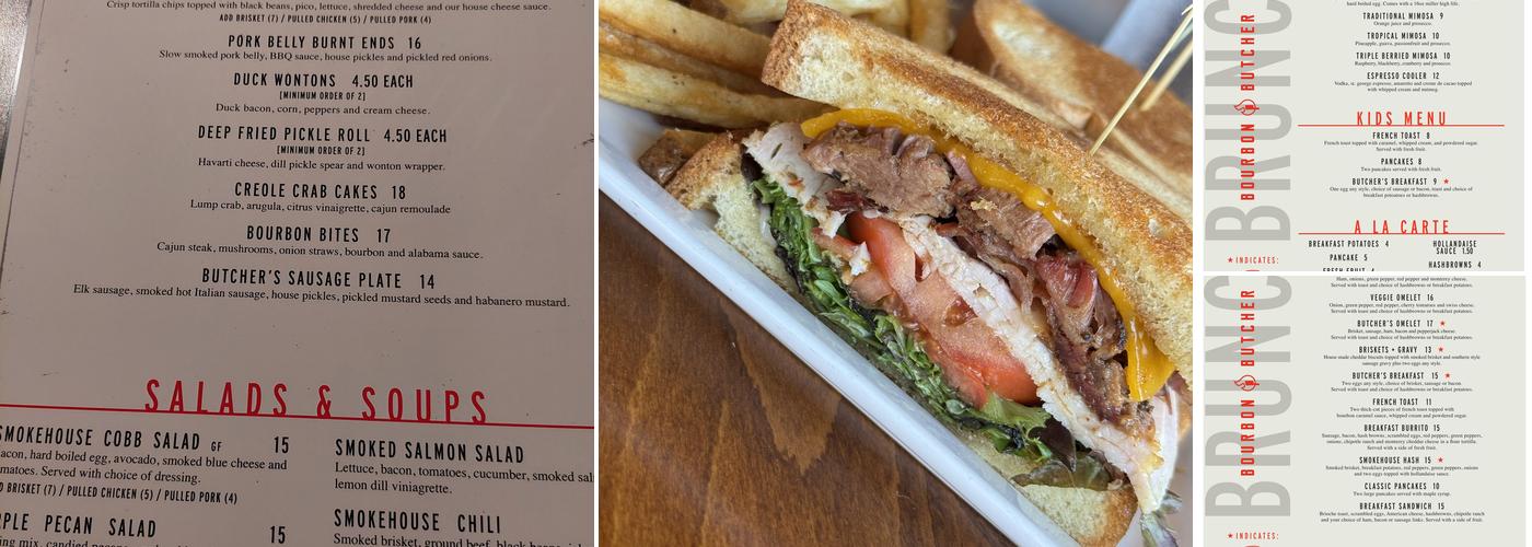 Bourbon Butcher Kitchen + Bar Menu