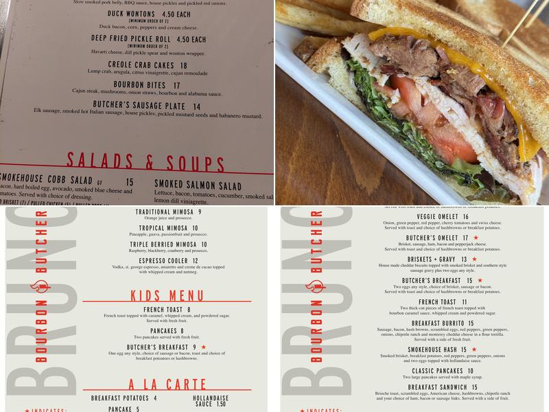 Bourbon Butcher Kitchen + Bar Menu