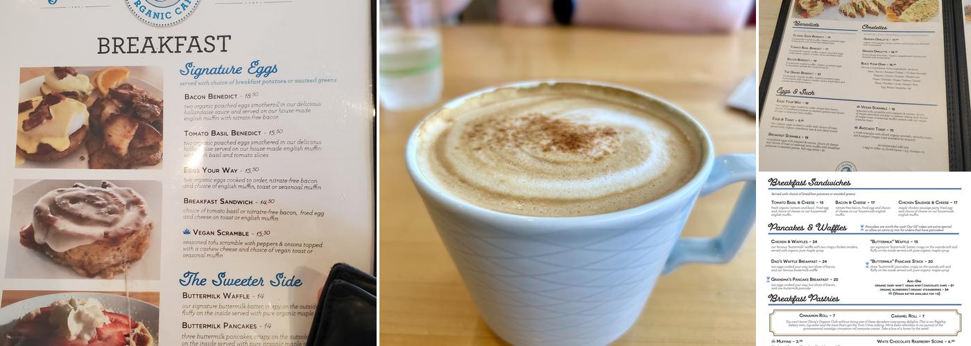 Olivia's Organic Café Menu