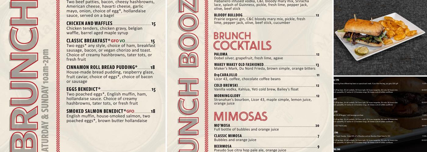 Pub 819 Menu