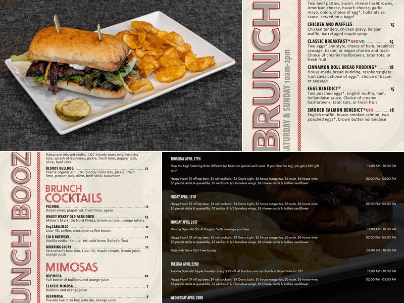 Pub 819 Menu