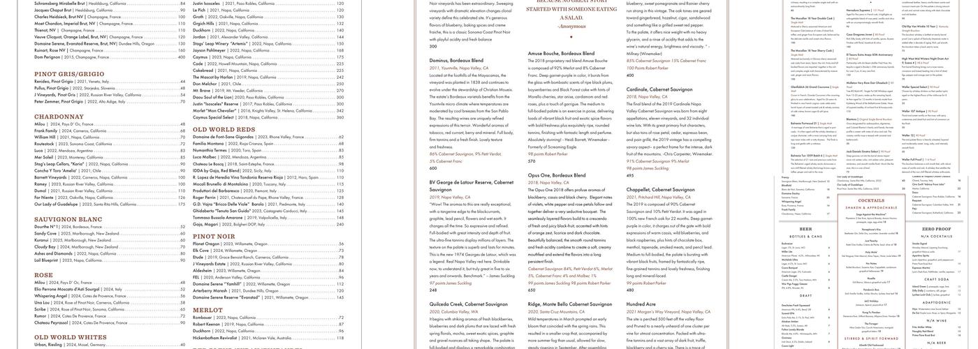 6Smith Menu