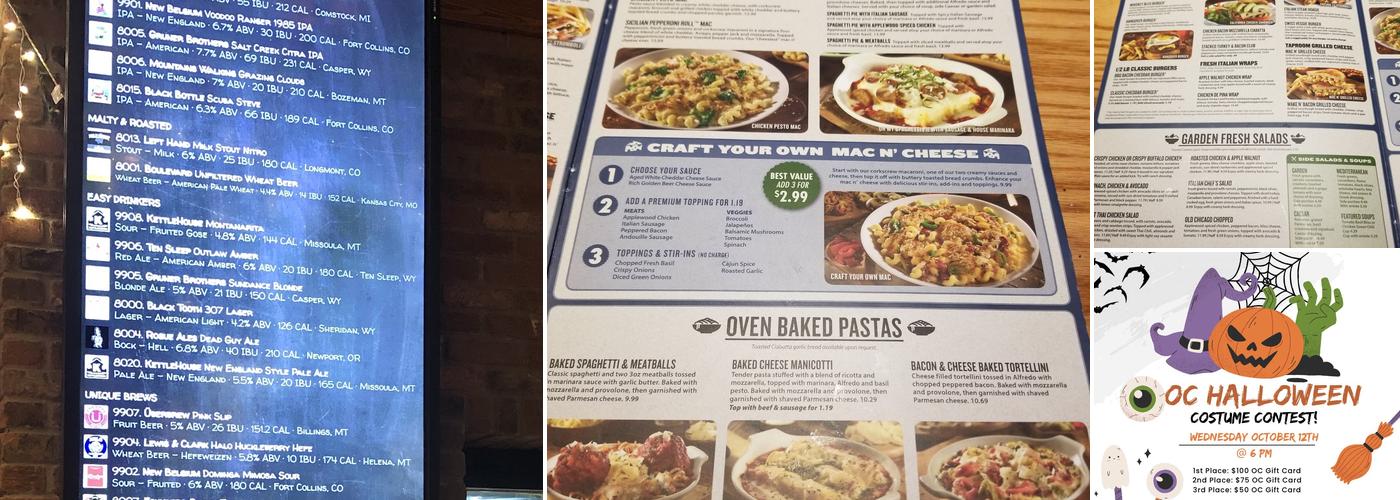 Old Chicago Pizza + Taproom Menu