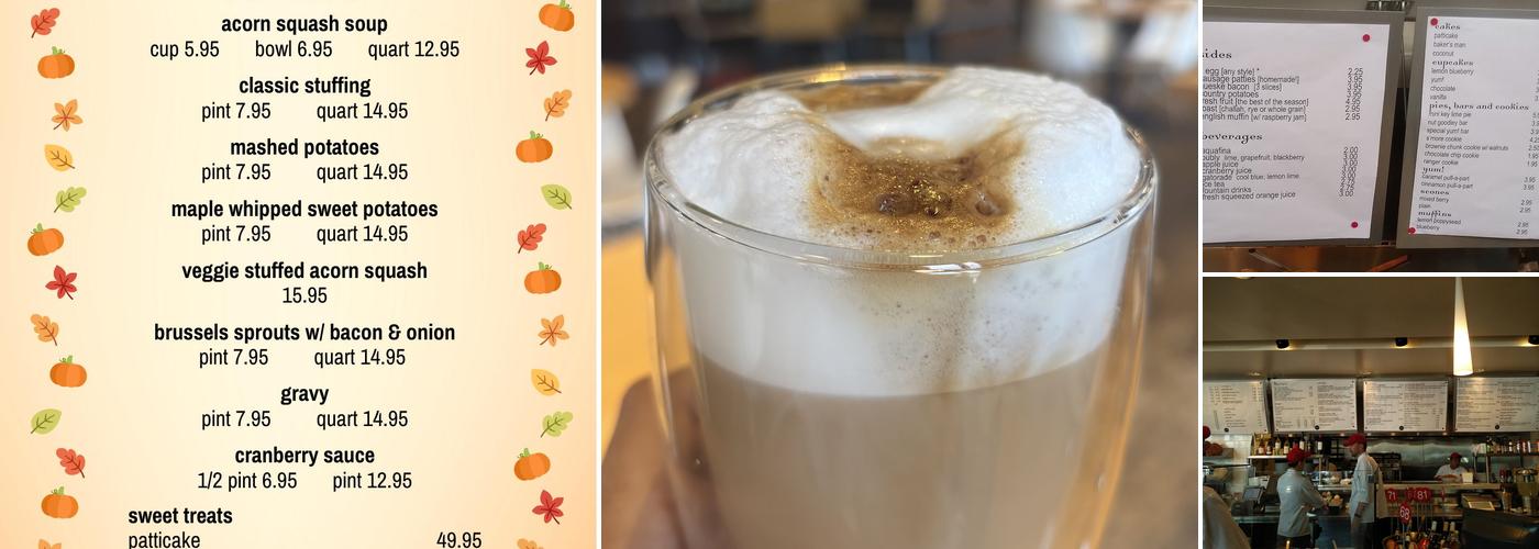 yum! Kitchen and Bakery Menu