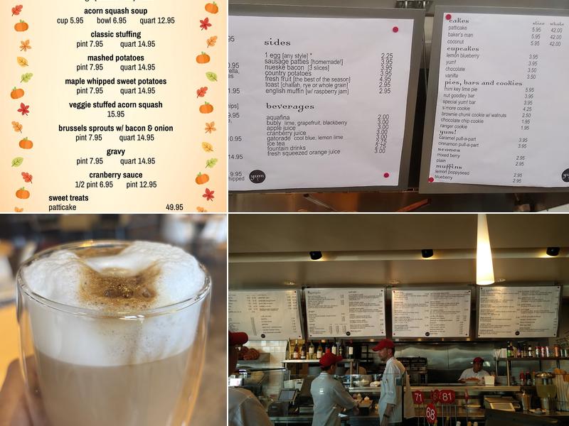 yum! Kitchen and Bakery Menu