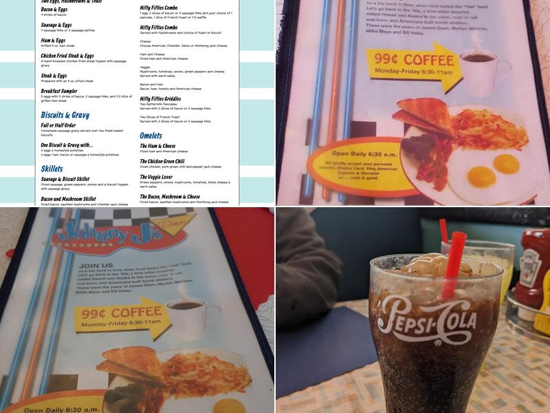 Johnny J's Diner Menu