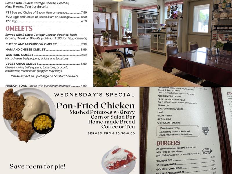 Carolyns Essenhaus Menu