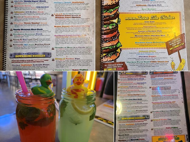 Sanford's Grub & Pub Menu