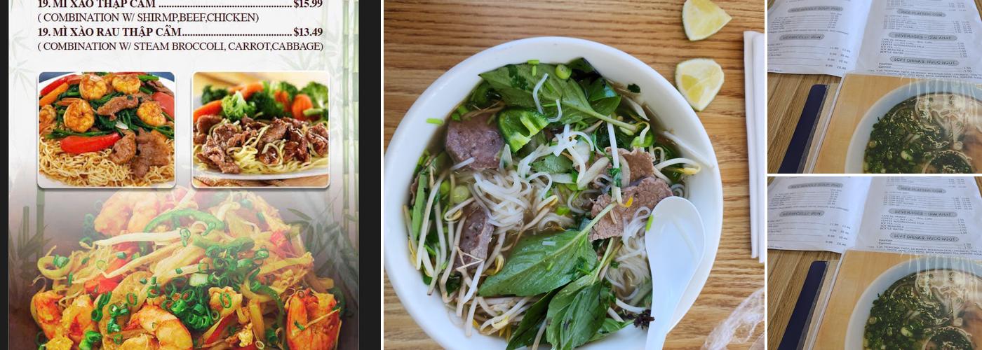 Phở Saigon Menu