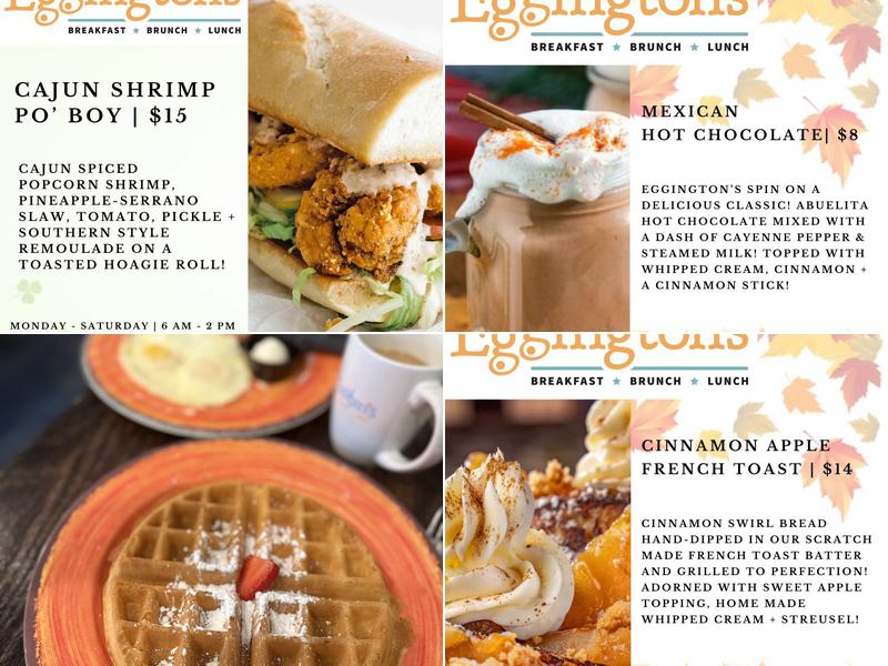 Eggington's Menu
