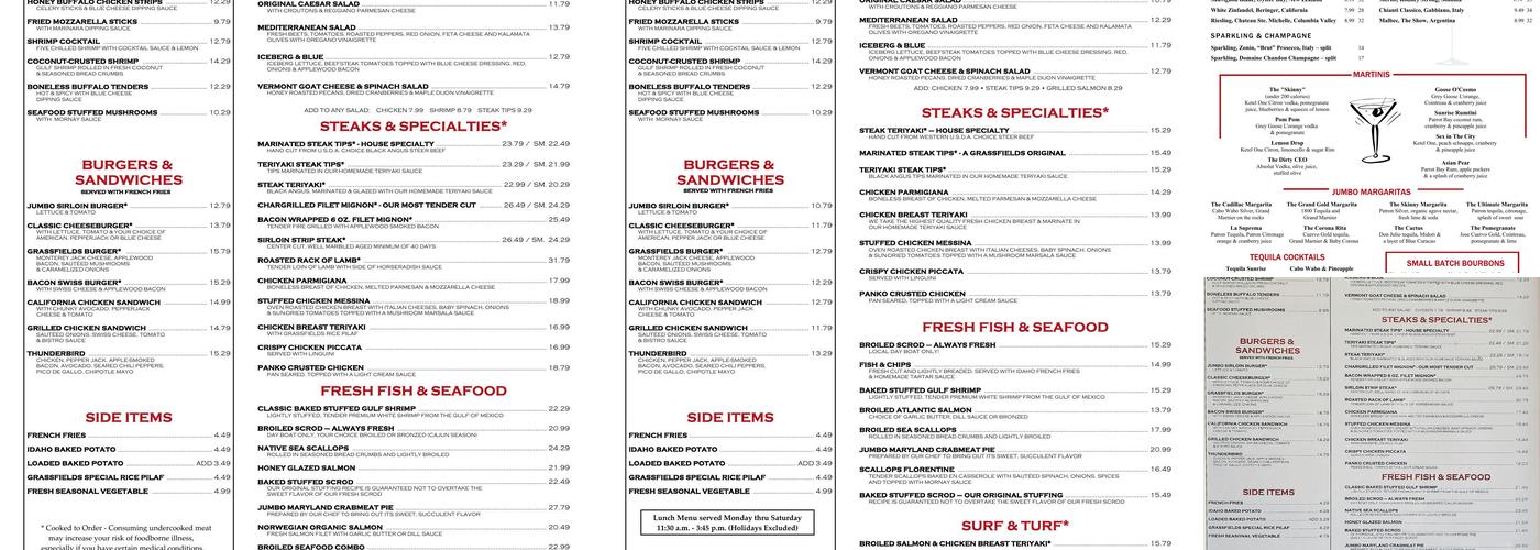 Grassfields Menu