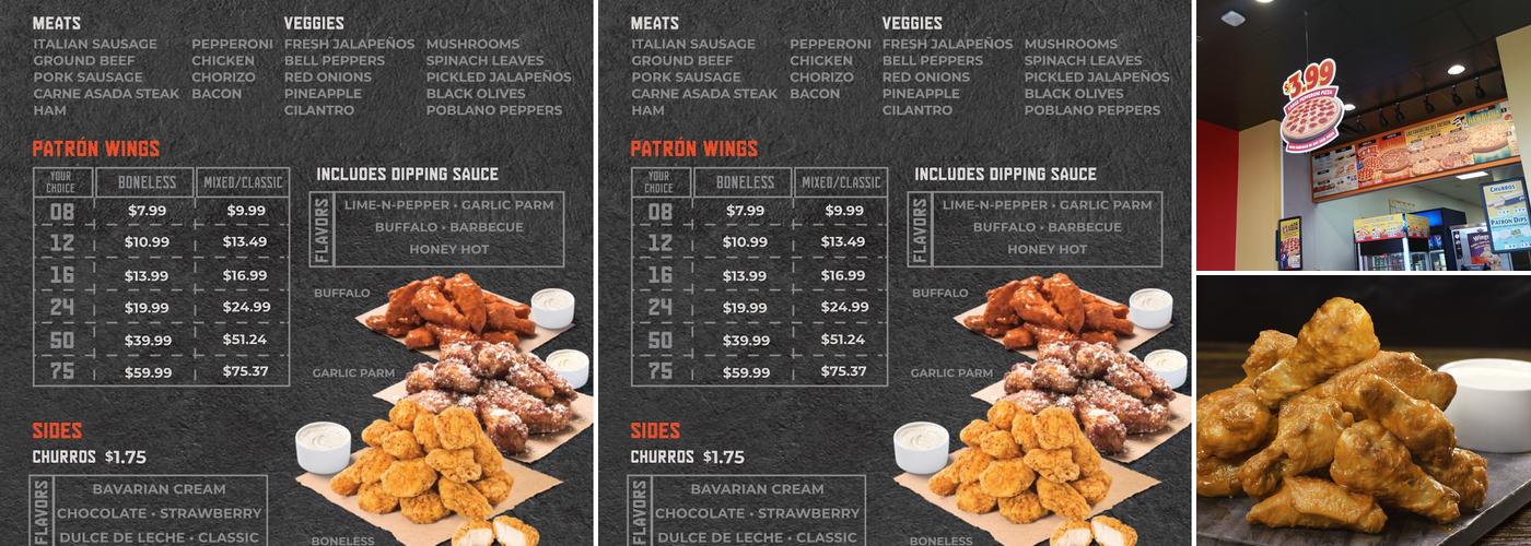 Pizza Patrón North 36th St. Menu