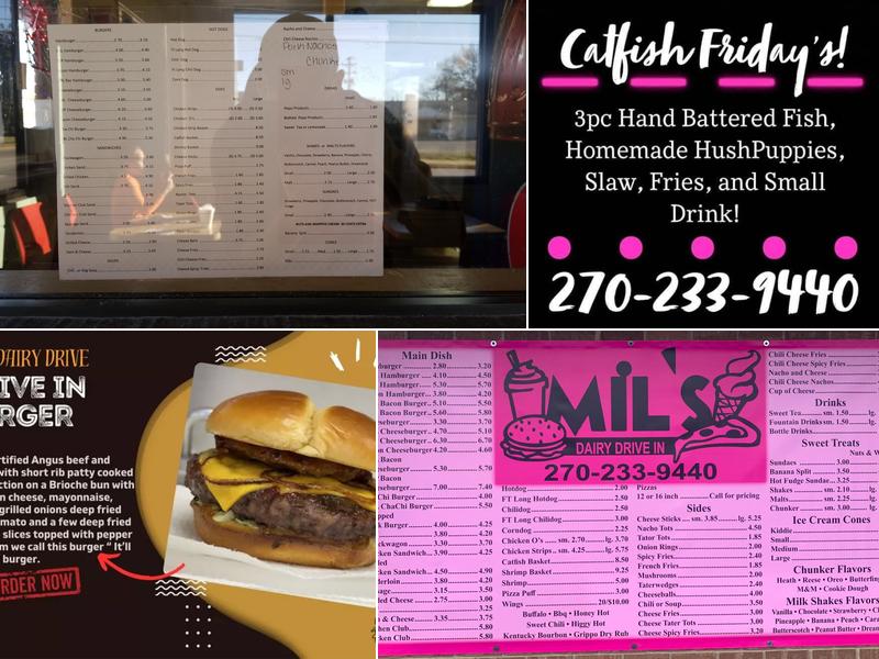 Mil's Dairy Drive-In Menu