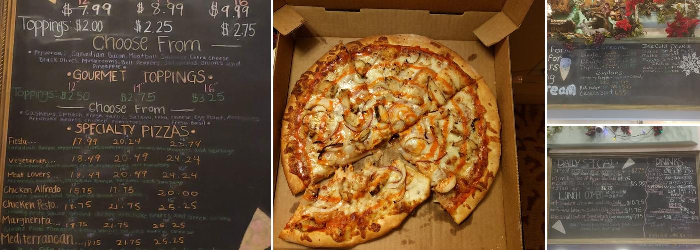 Antonious Pizza Cafe Menu